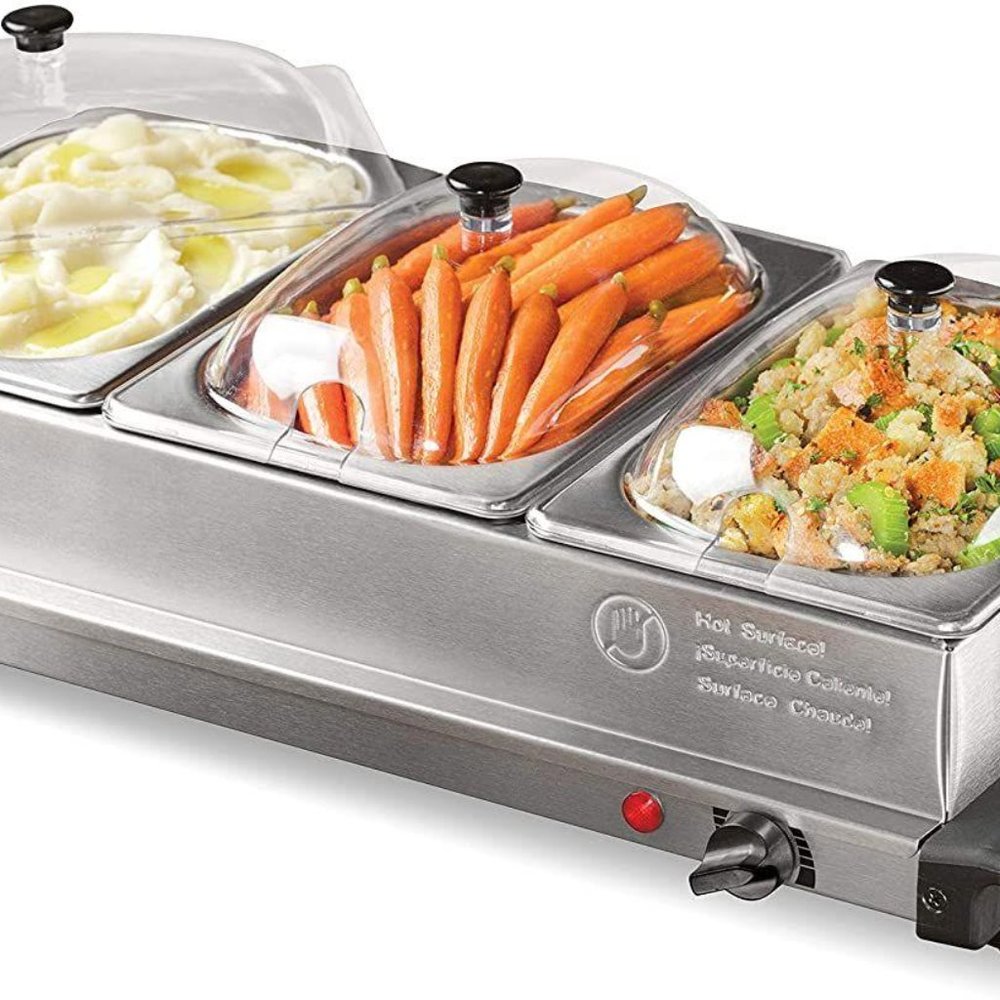 HomeCraft 3-Station 1.5-Quart Stainless St…